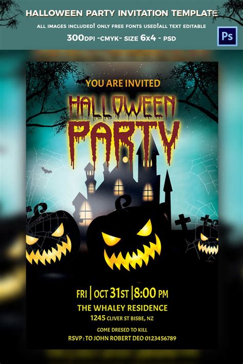 halloween party invitation templates design trends premium