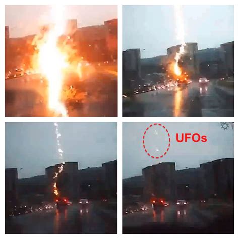 Ufo Sightings Daily Ufos Seen A Second After Lightning Strikes Suv In