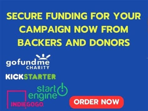 Effective Gofundme Promotion Gogetfunding Campaign To Massive Donor