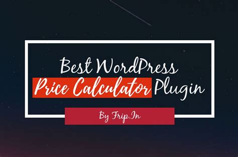 Wordpress offers free as well as paid themes. 15 Best WordPress Price Calculator Plugin 2021 (Free & Premium) | Frip.in