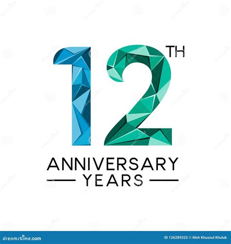 Th Anniversary Vector Logo Illustration Years Anniversary Celebration Logotype With Number