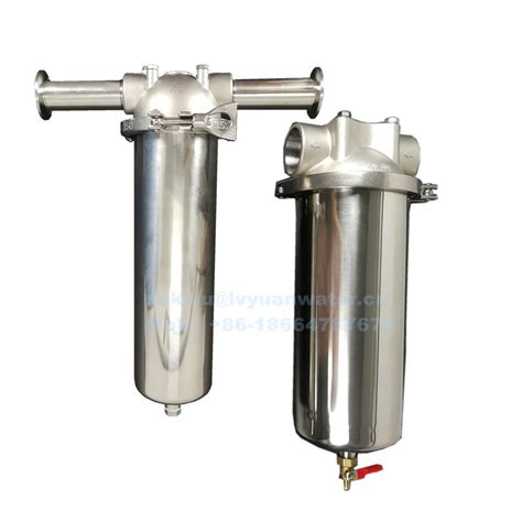 Stainless Steel High Pressure Inline Water Filter Housing For Purify