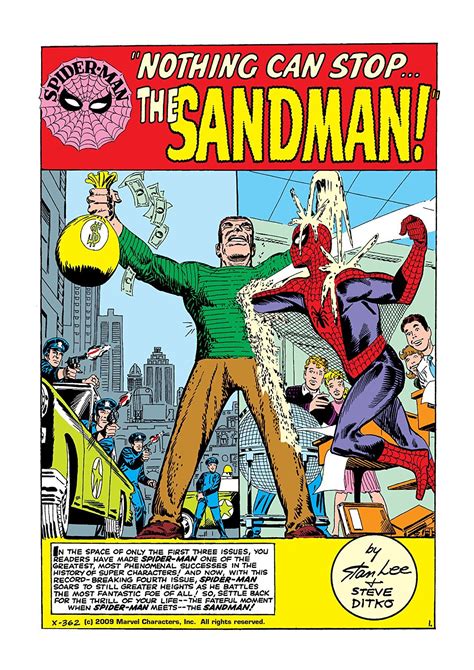 Spider Man Saga Of The Sandman Marvel Comics