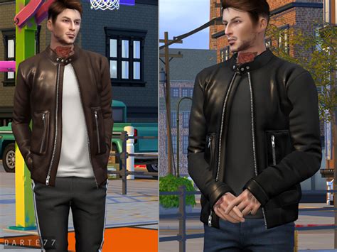 Darte77 Racer Leather Jacket Early Access 8 Swatches Base Game