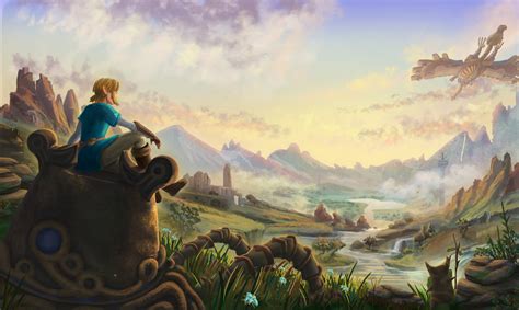 Breath Of The Wild Landscape Art 2560x1440 The Legend Of Zelda