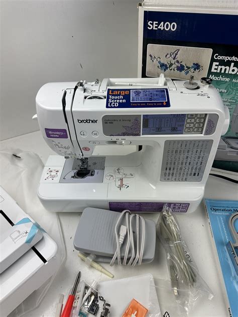 Brother Se400 Computerized Embroidery And Sewing Machine Bundle