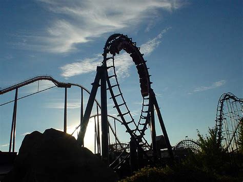 Demon Roller Coaster Photos Six Flags Great America