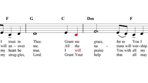Psalm 86 Hear Me Lord And Answer Me Sheet Music Lyrics Video