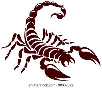 Scorpion Vector Image Tattoo Symbol Logo เวกเตอรสตอก ปลอดคาลขสทธ Shutterstock