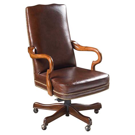 Think a classic black leather desk chair behind a wood desk. Leather Desk Chairs for Office and Home
