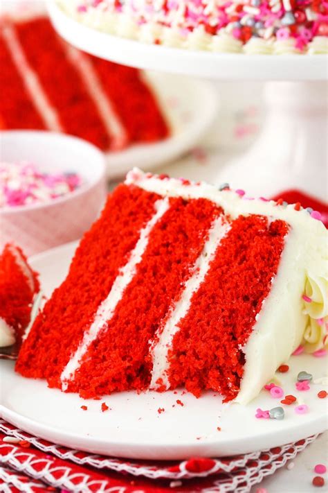 Moist And Tender Red Velvet Cake With Cream Cheese Frosting Recipe In