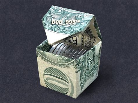 Origami Using Dollar Bills Cubic Money Box Dollar Origami Tutorial