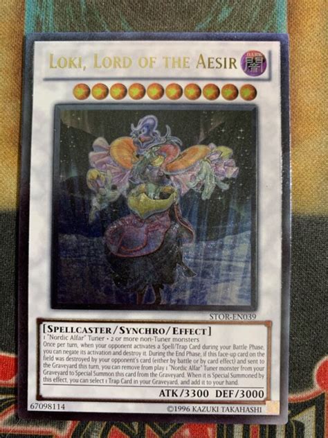 Yugioh Loki Lord Of The Aesir Stor En039 Ultimate Rare Ebay