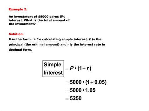 Math Example: Simple Interest--Example 02 | Media4Math