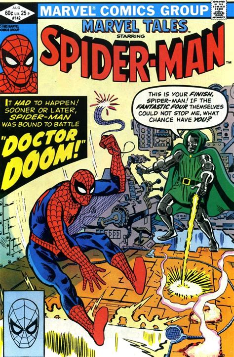 Spider Mans First Battle With Dr Doom Spiderman Comic Covers