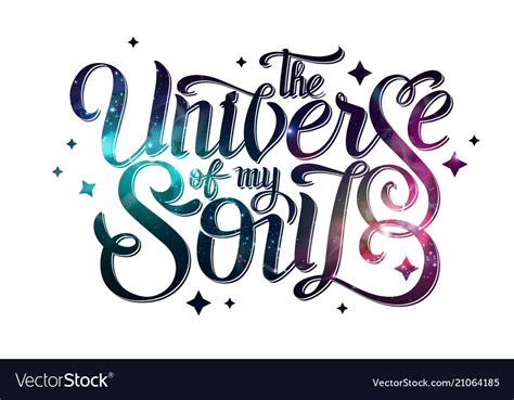 Lettering Typography Design On Space Background Vector Image