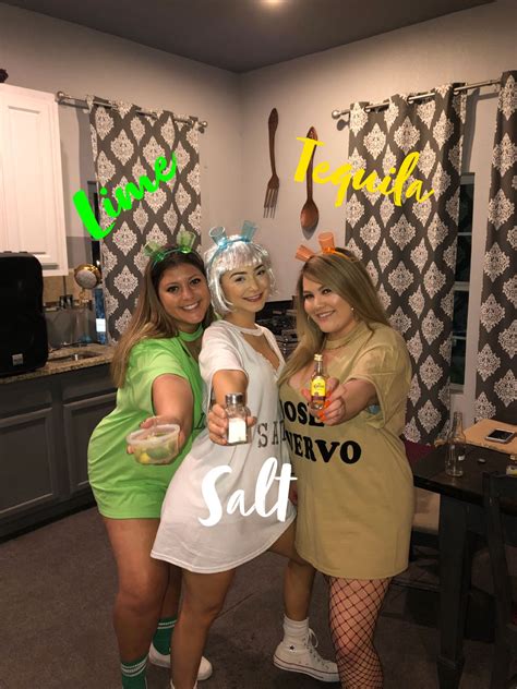 salt tequila and lime last minute halloween costumes best friend halloween costumes cool