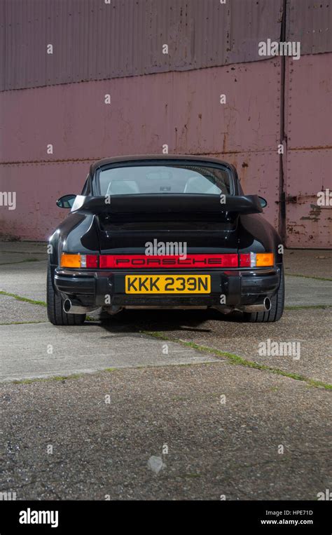 1995 964 Shape Porsche 911 Whale Tail With Retro Styling Stock Photo
