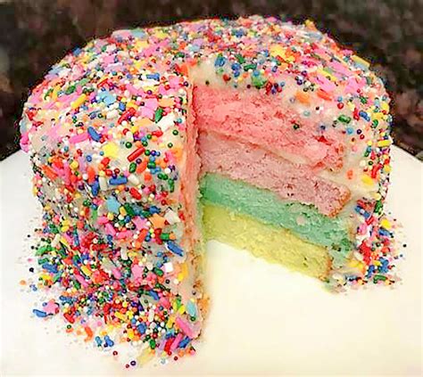 Lets Celebrate How To Bake A Rainbow Sprinkle Cake From Scratch A