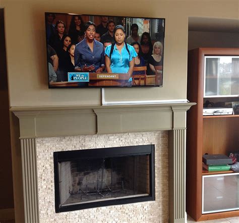 Mounting Tv Above Fireplace Hiding Wires Home Design Ideas