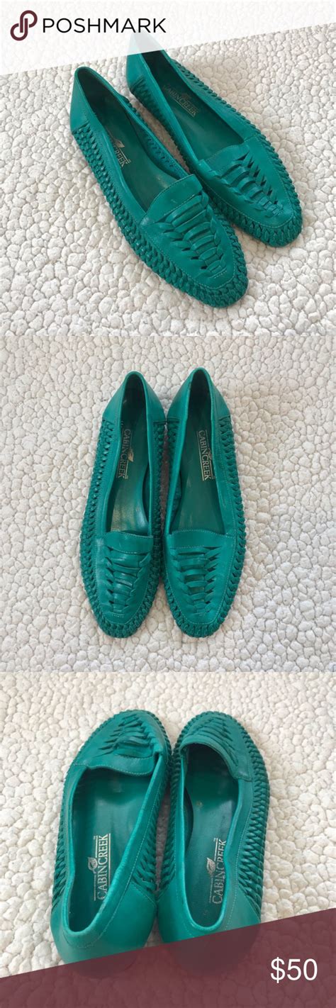 It has always been our desire to offer high quality, historically correct, authentic products. Beautiful Cabin Creek slip on shoes (Teal/8M) Great Used ...