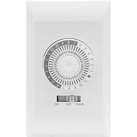 Defiant In Wall 24 Hour Mechanical Timer With Wall Plate The Home