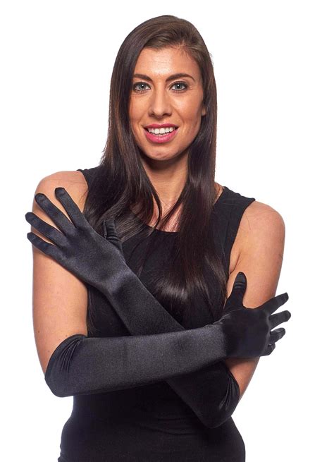 Over The Elbow Very Long Satin Gloves
