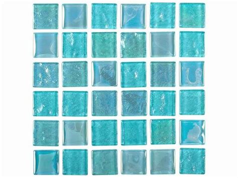 National Pool Tile Equinox 2x2 Glass Tile Icy Teal