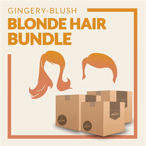 Gingery Blush Blonde Hair Bundle Henna Color Lab