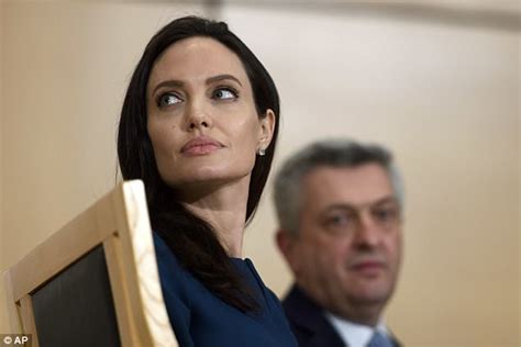 Angelina Jolie Delivers Speech At Un Office In Geneva Daily Mail Online