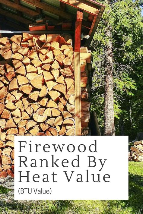 Firewood Ranked By Heat Value Btu Value Shtfpreparedness Firewood