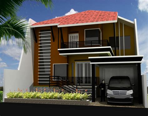 Jika anda memiliki ukuran tanah yang luas, tipe rumah ini. Contoh Desain Rumah 2 Lantai Yang Modern | Renovasi-Rumah.net