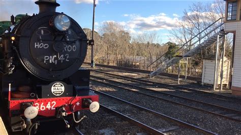 Australian Steam Trains 3642 And 3526 At Moss Vale Youtube