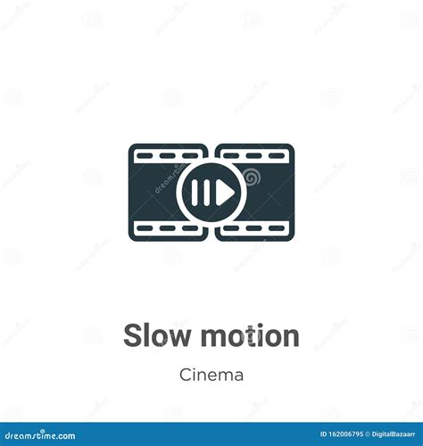 Slow Motion Vector Icon On White Background Flat Vector Slow Motion