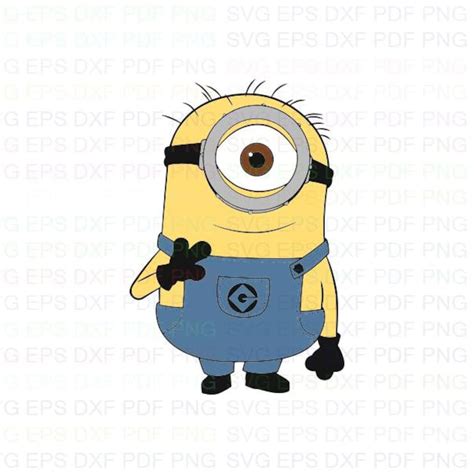 Stuart The Minion Despicable Me Svg Dxf Eps Pdf Png Cricut Etsy