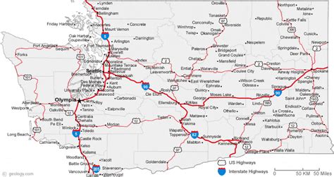 Washington State Map Freetemplate