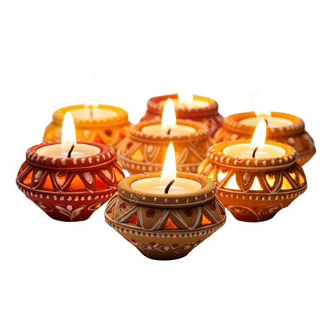 Traditional Clay Diya Lamps Lit During Diwali Celebration Diwali Lights Diwali Celebration