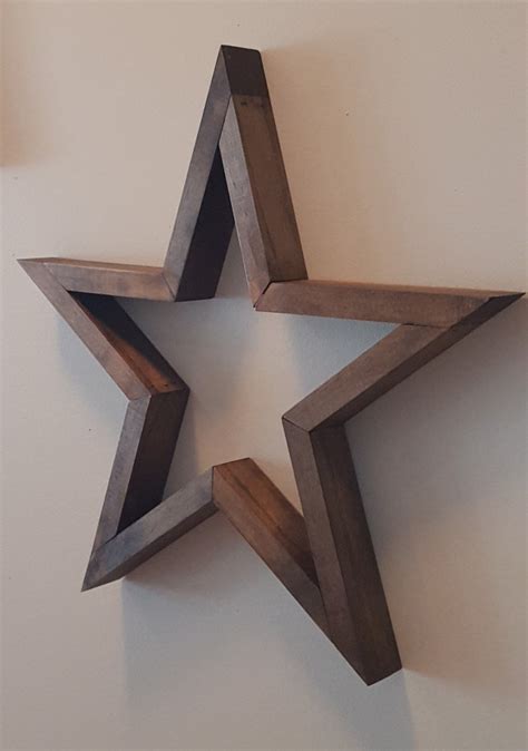 Wood Stars Etsy