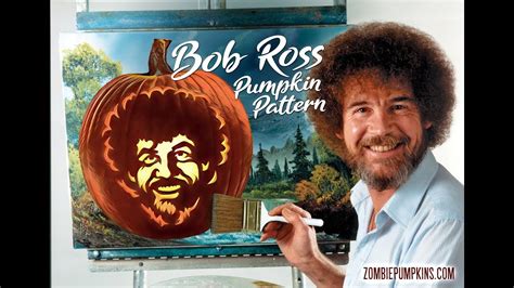 Bob Ross Pumpkin Carving Pattern By Youtube