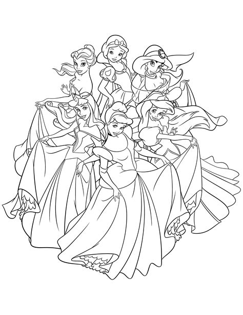 Dessin Disney Princesse Unique Photos Coloriage Princesses Disney Avec