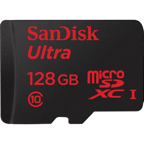 What size your card is. SanDisk 128GB microSDXC Memory Card Ultra SDSQUNC-128G-AN6IA B&H