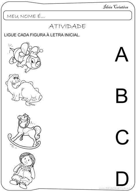 Atividades De Letras Para Educação Infantil MODISEDU