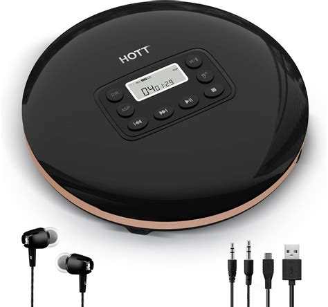Hott Cd711t Rechargeable Bluetooth Portable Cd Player For Home Travel