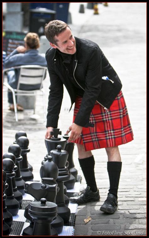 Kilted Chess Player Scottish Man Scottish Kilts Scottish Highlands