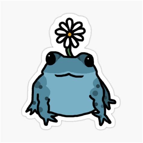Cottagecore Frog Stickers For Sale Indie Drawings Frog Drawing Frog Art