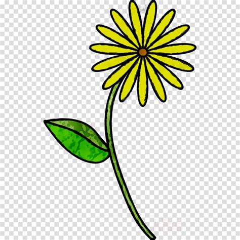 Flower Line Drawing Clip Art Free At Explore Collection Of Flower Line