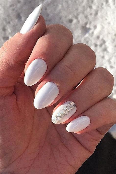 For some brides, the wedding day is the time when they go all out with their nails, and this design from @torific.nails is certainly that. 80 Wedding Natural Gel Nails Design Ideas for Bride in ...