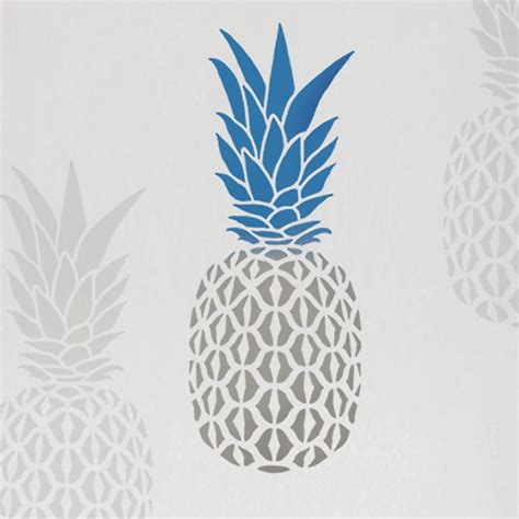 Pinapple Allover Stencil Design Pineapple Stencils For Walls