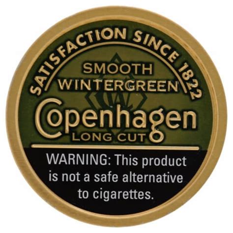 Copenhagen Smooth Wintergreen Long Cut Dipping Tobacco 12 Oz Kroger