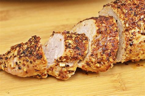 Rub a tenderloin with mustard powder and thyme, and pour sherry, soy sauce, garlic and ginger over the top. Cooking Time For a 3-Lb Pork Tenderloin | LEAFtv
